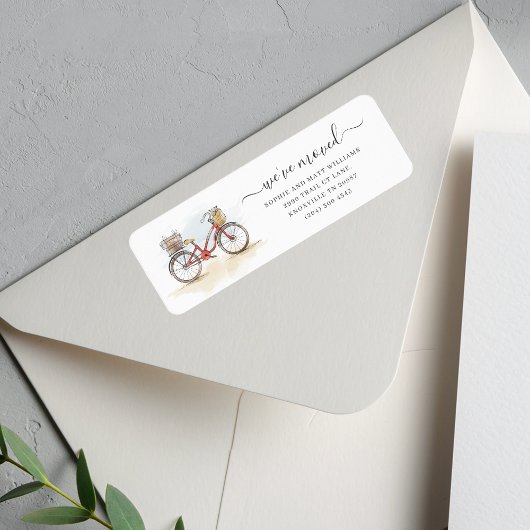 Étiquette Nous avons déplacé Boho Chic Moving Adresse de ret