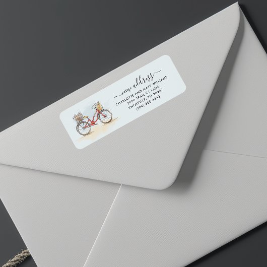 Étiquette Nous avons déplacé Boho Moving Faire-part Adresse 