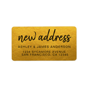 Étiquette Nous avons déplacé Classic Gold nouvelle adresse