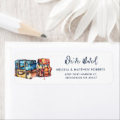 Étiquette Nous avons déplacé le changement d'adresse Adresse (En situation)