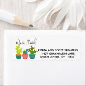 Étiquette Nous avons déplacé le nouveau Faire-part d'adresse (En situation)