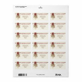 Étiquette Nous avons déplacé Pinecone Nature Noël vacances (Feuille entière)