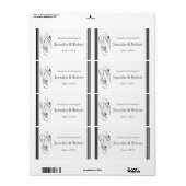 Étiquette Nous faisons Cadre moderne Noir et Blanc Bouteille (Feuille entière)