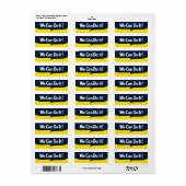 Étiquette Nous pouvons le faire Rosie Graphic Bubble (Feuille entière)