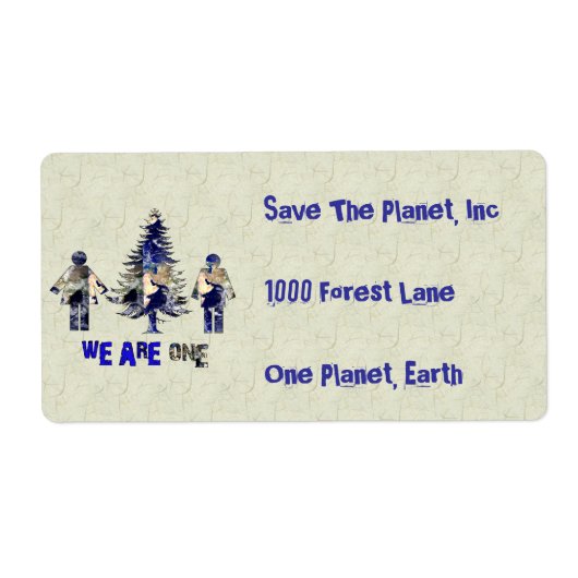 Étiquette Nous Sommes Un (Devant)