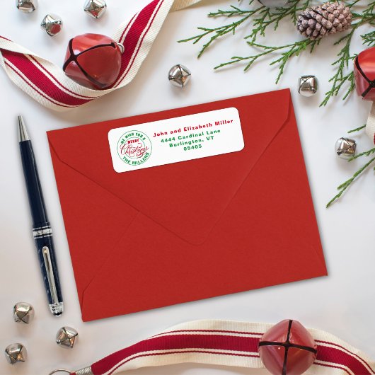 Étiquette Nous Vous Souhaitons Un Joyeux Noël