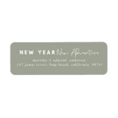 Étiquette Nouvel an vacances aventure (Devant)