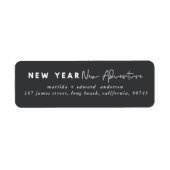 Étiquette Nouvel an vacances aventure (Devant)