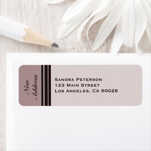 Étiquette Nouvelle adresse (En situation)