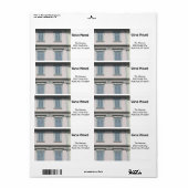 Étiquette Nouvelle adresse de domicile (Feuille entière)