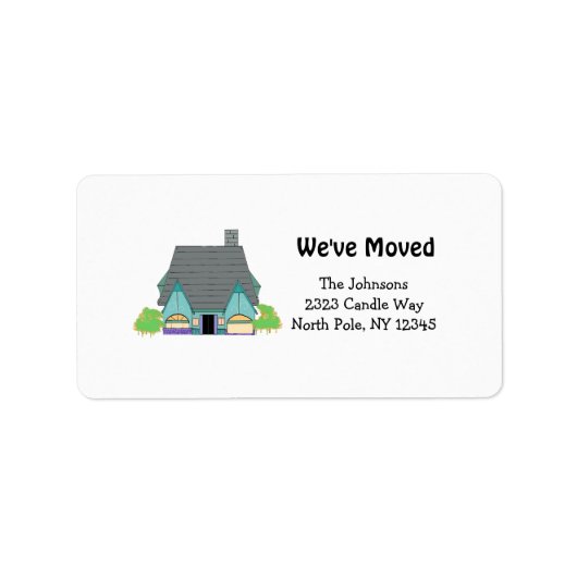 Étiquette Nouvelle adresse de domicile (Devant)