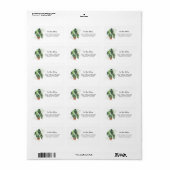 Étiquette Nouvelle adresse de Faire-part de déplacement des  (Feuille entière)