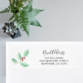 Étiquette Nouvelle adresse Retourner l'adresse