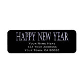 Étiquette nouvelle année heureuse (Devant)