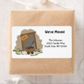 Étiquette Nouvelle grotte minière d'adresse personnelle (En situation)