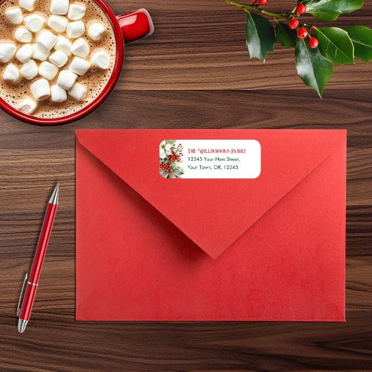 Étiquette Nouvelle Maison Pour Les Vacances Adresse De Retou