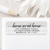 Étiquette Nouvelle maison Sweet Home Moving mignon Picket cl (En situation)