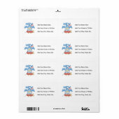 Étiquette Nouvelle maman C'est un petit cadeau (Feuille entière)