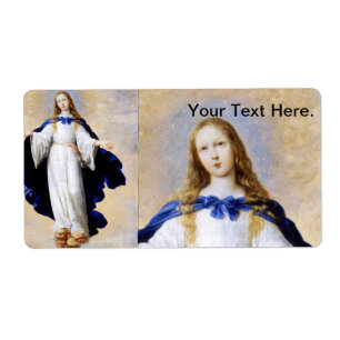 Étiquette Nuage de conception impeccable et ange - Zurbaran