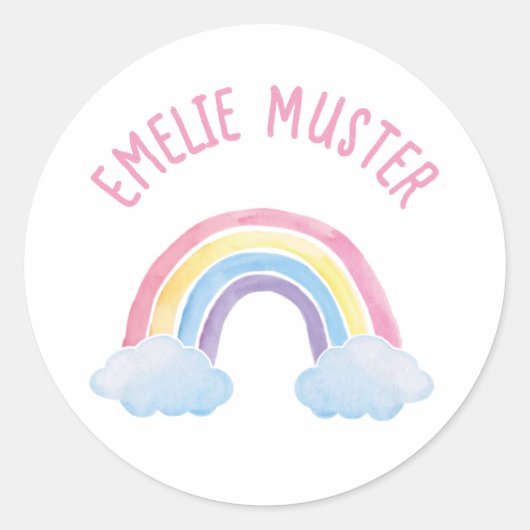 Étiquette - Nuages arc-en-ciel (Devant)
