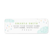 Étiquette Nuages de pluie (Devant)