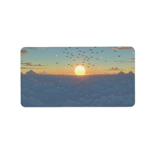 Étiquette Nuages Sun Set (Devant)