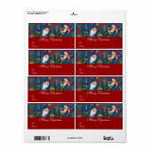 ÉTIQUETTE NUIT DE NOËL (Feuille entière)