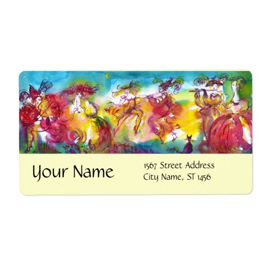 Étiquette NUIT DU CARNAVAL / Mascarade vénitienne, Musique d (Devant)