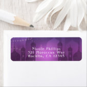 Étiquette Nuits arabes Clair de lune morocain violet (En situation)