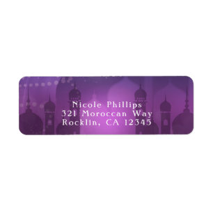 Étiquette Nuits arabes Clair de lune morocain violet