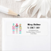 Étiquette Nutcracker Pastel Merry Christmas Typography (En situation)