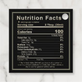 Étiquette Nutrition Sirop d'érable Feuille d'érabl (Dos)