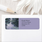 Étiquette Nymphéas (Nymphéas) Claude Monet (En situation)