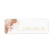 Étiquette Oasis Boho Fleurs Mariage ID959 (Devant)