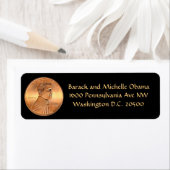 Étiquette Obama 2012 Penny (En situation)