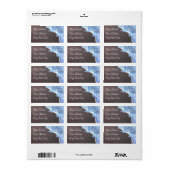 Étiquette Océan et plage (Feuille entière)