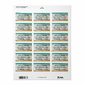 ÉTIQUETTE OCEAN LOVER (Feuille entière)