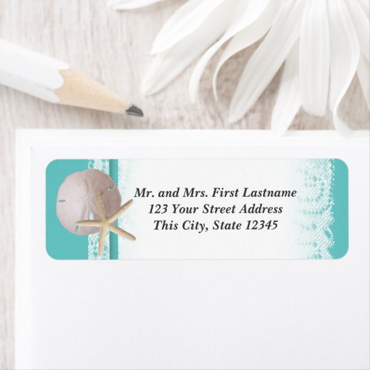 Étiquette Ocean Romance Beach Thème (En situation)