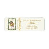 Étiquette Ode to The Nutcracker Ballet Garland Address Label (Devant)
