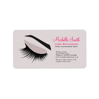 Étiquette OEil avec de longs cils extension marque