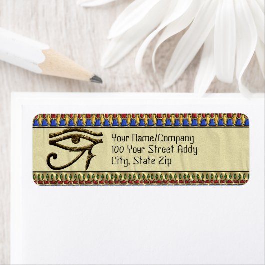 Étiquette OEil de Horus (En situation)