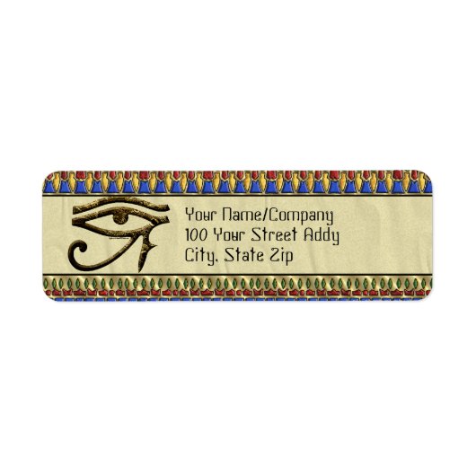 Étiquette OEil de Horus (Devant)