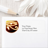 Étiquette OEil de Horus (En situation)