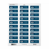 Étiquette Oeil rouge grec (Feuille entière)