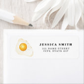 Étiquette OEuf frit personnalisé (En situation)