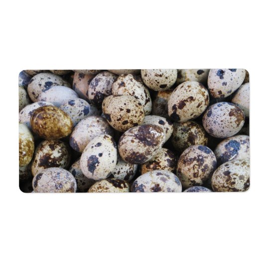 Étiquette Oeufs de caille (Devant)