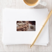 Étiquette Oeufs de caille dans le nid (En situation)