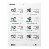 Étiquette Oeufs frais de ferme (Feuille entière)