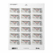 Étiquette Oeufs frais de ferme Nosey Rooster (Feuille entière)