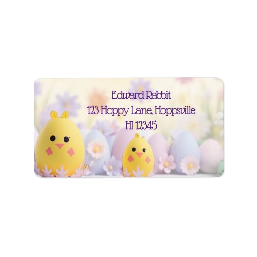 Étiquette OEufs : Unique Pâques (Devant)